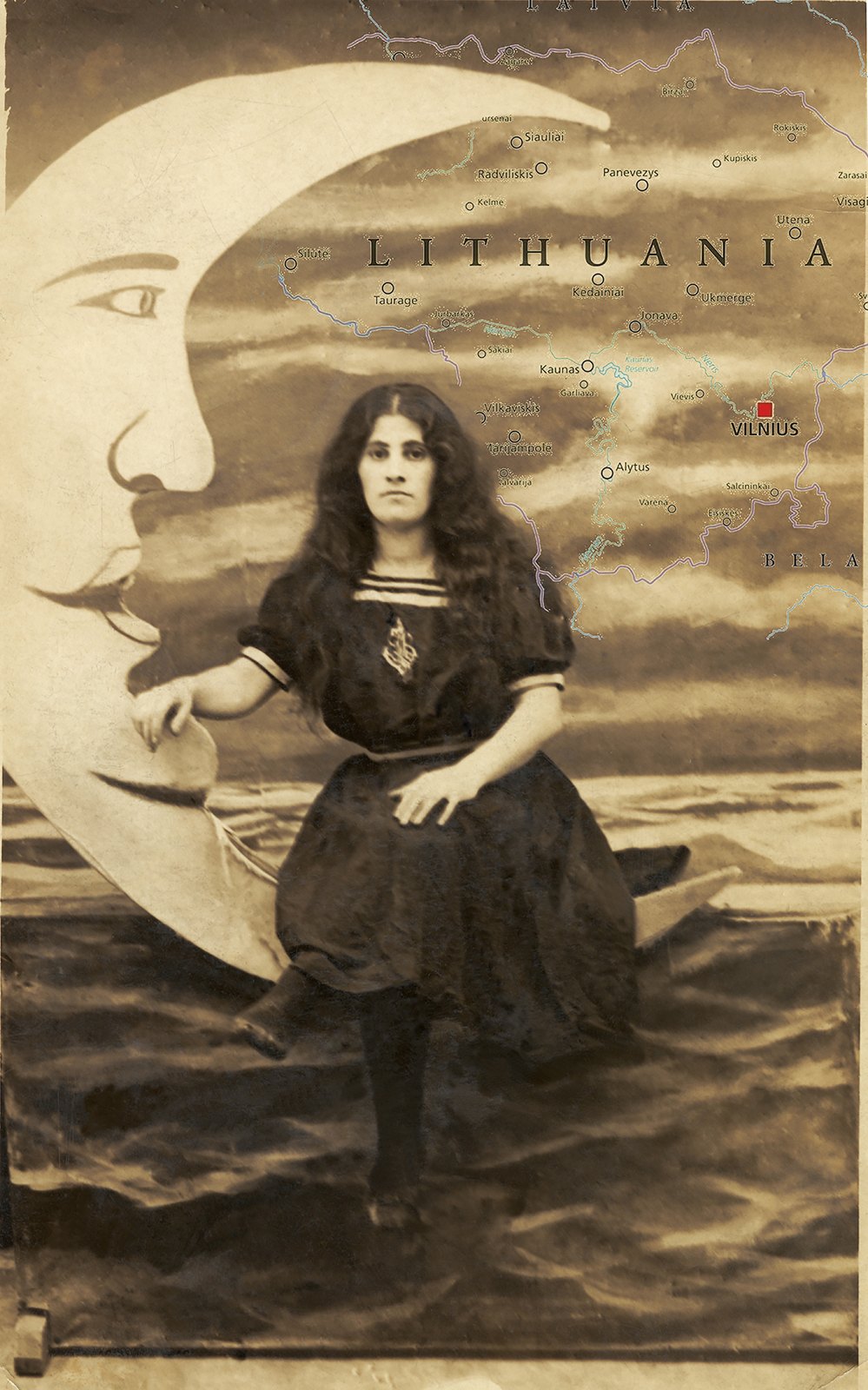 Portraits — Anna My Grandmother Sitting On The Moon At Coney Island Ca 1