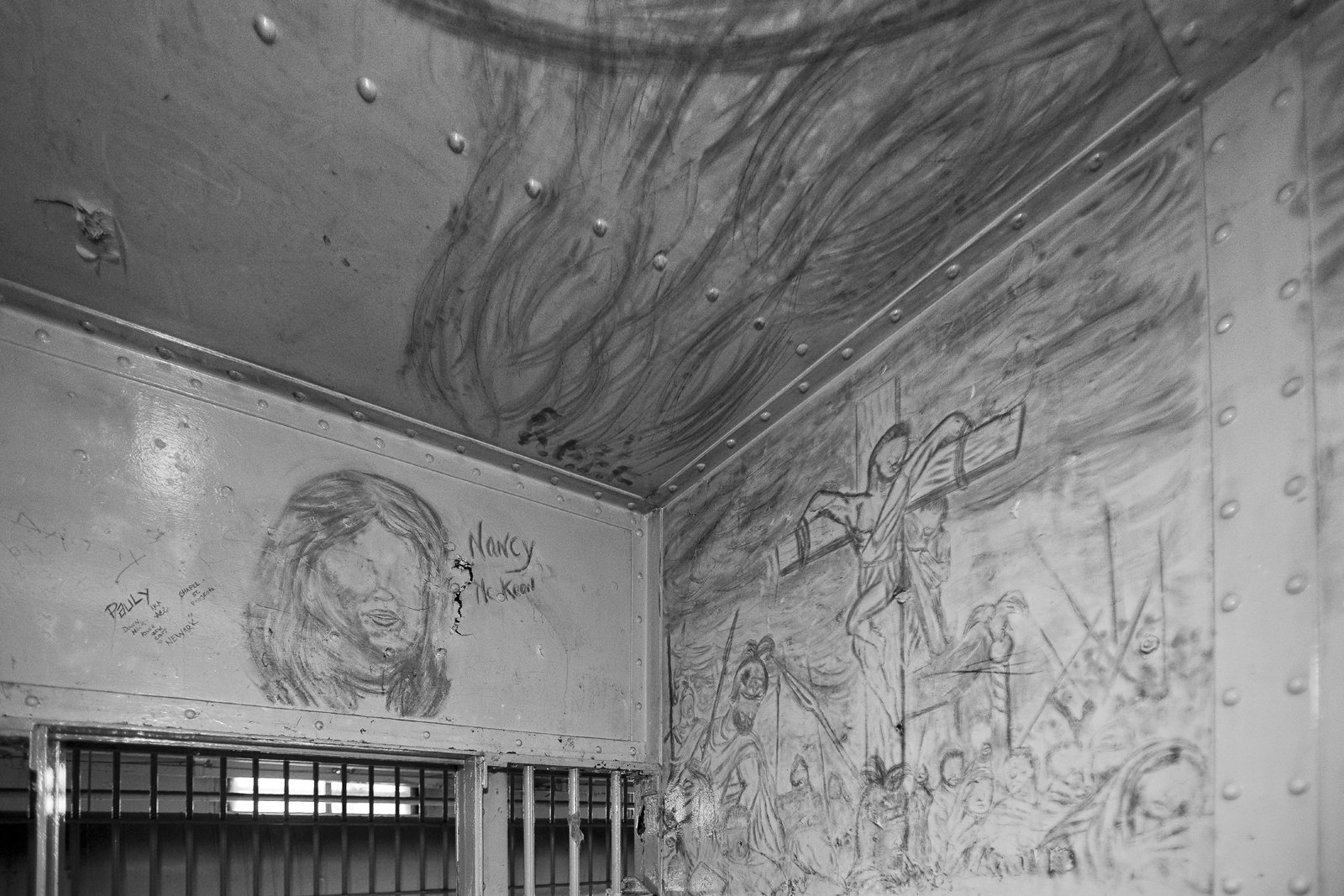 Urban Archeology & Modern Ruins — Essex County Jail Annex Women's Wing Graffiti 1
