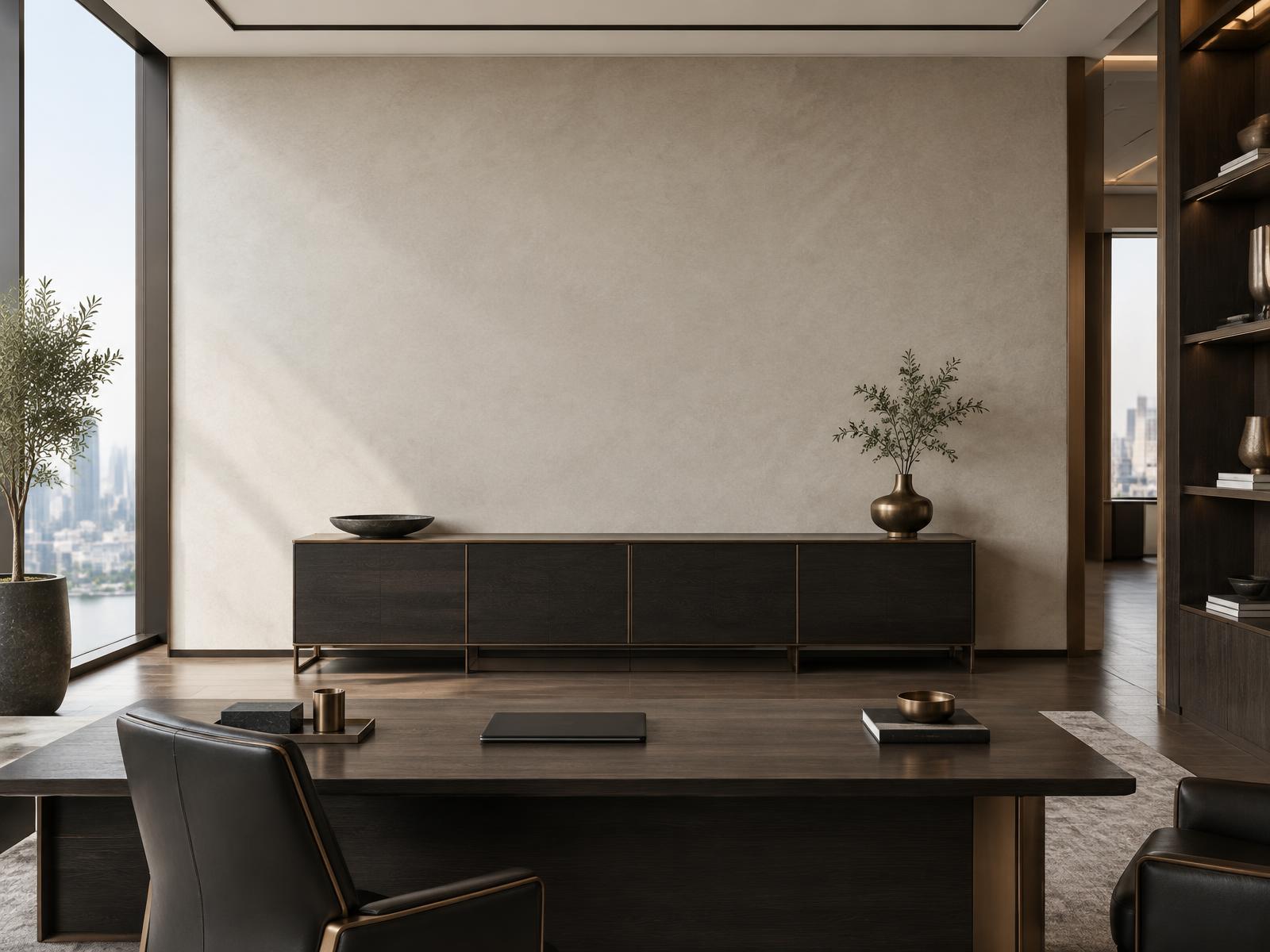 DANA'S WINTER shown in a executive office