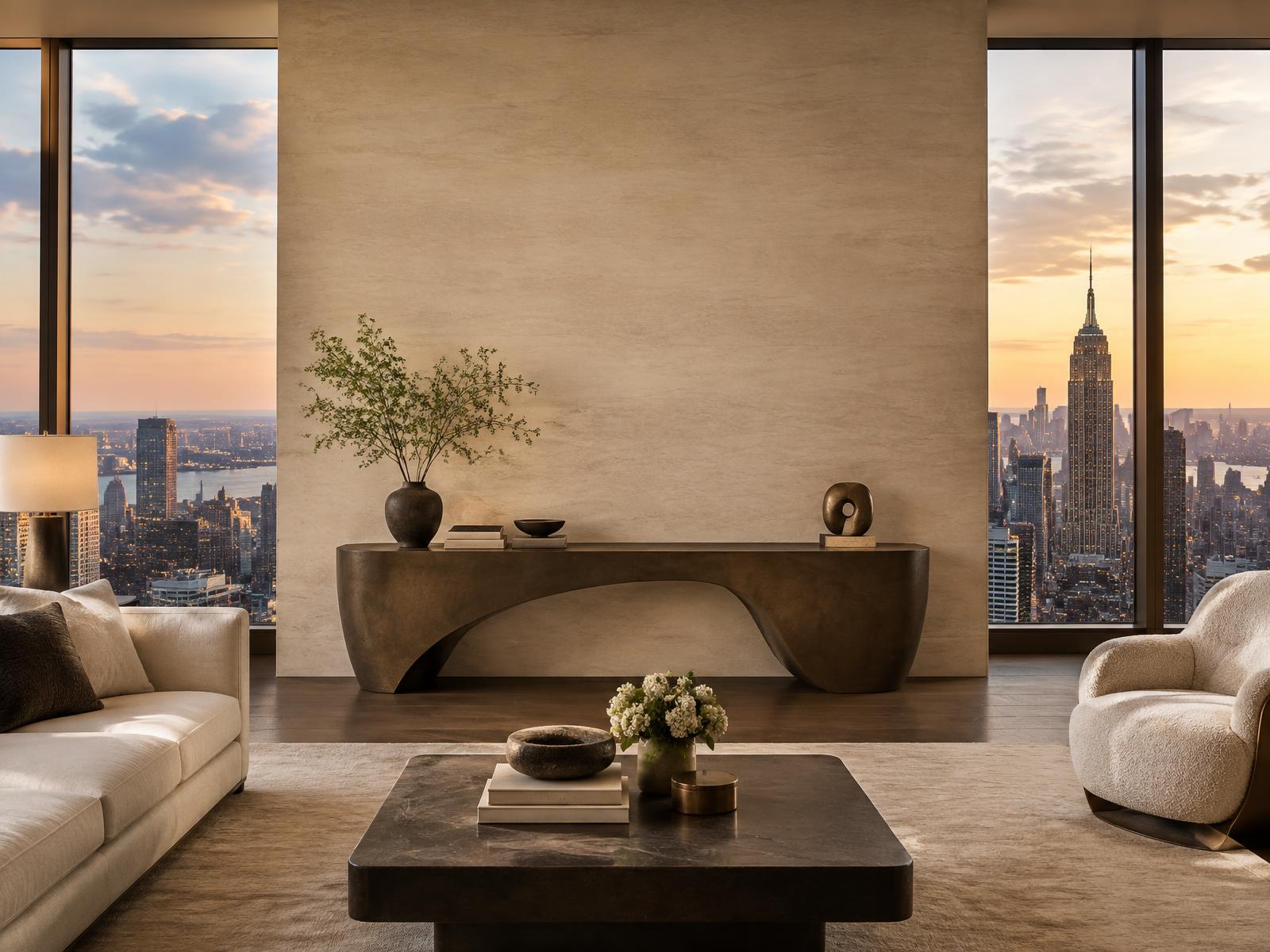 DANA'S WINTER shown in a penthouse